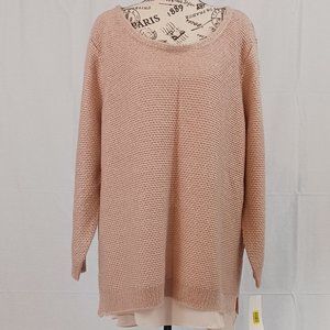 Pink Rose colored Chiffon sweater